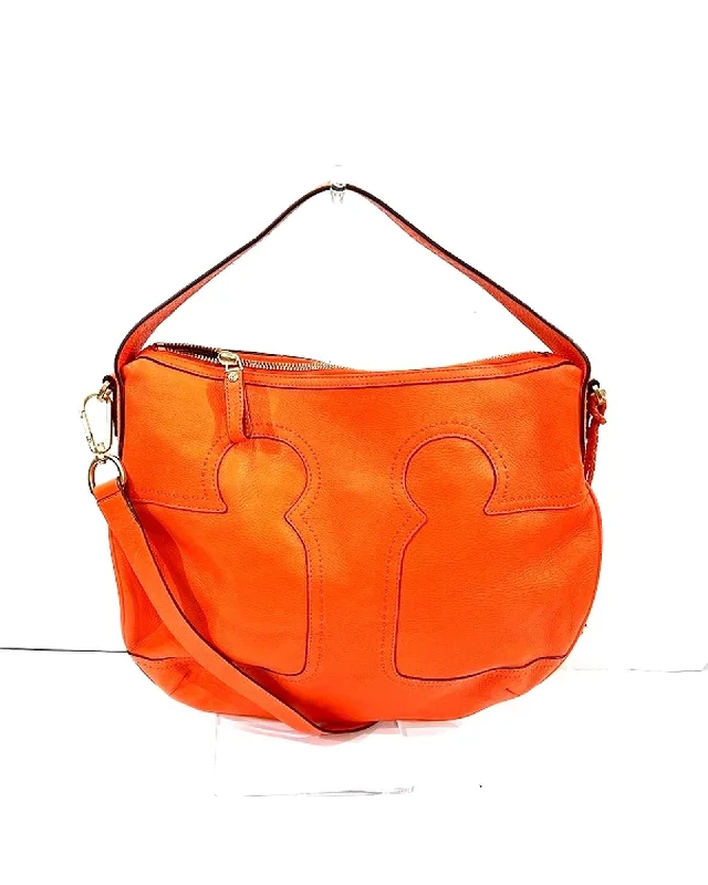 Orange Leather 2way Handbag by Tory Burch