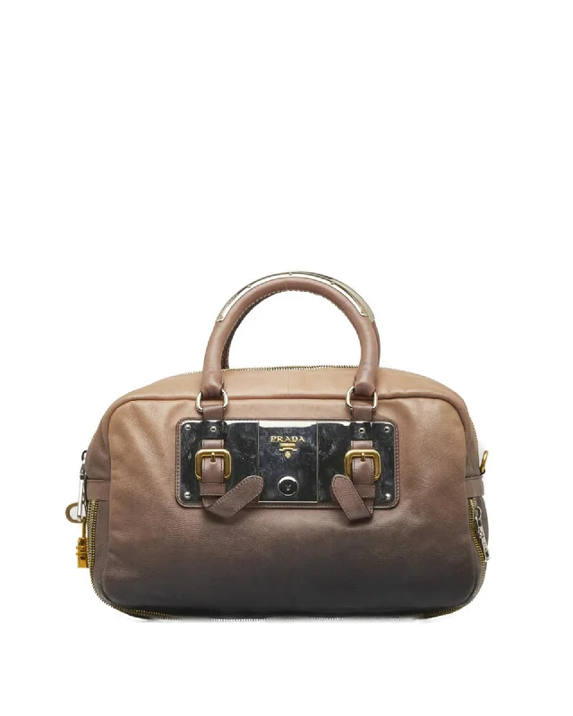 Brown Ombre Leather Handbag