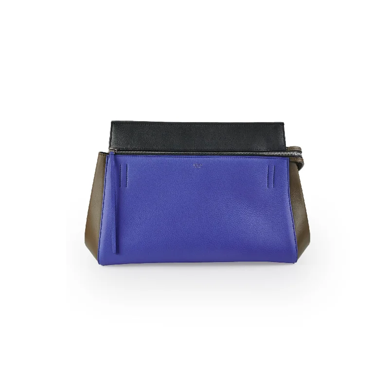 Celine Tri-colour Leather Edge Shoulder Bag