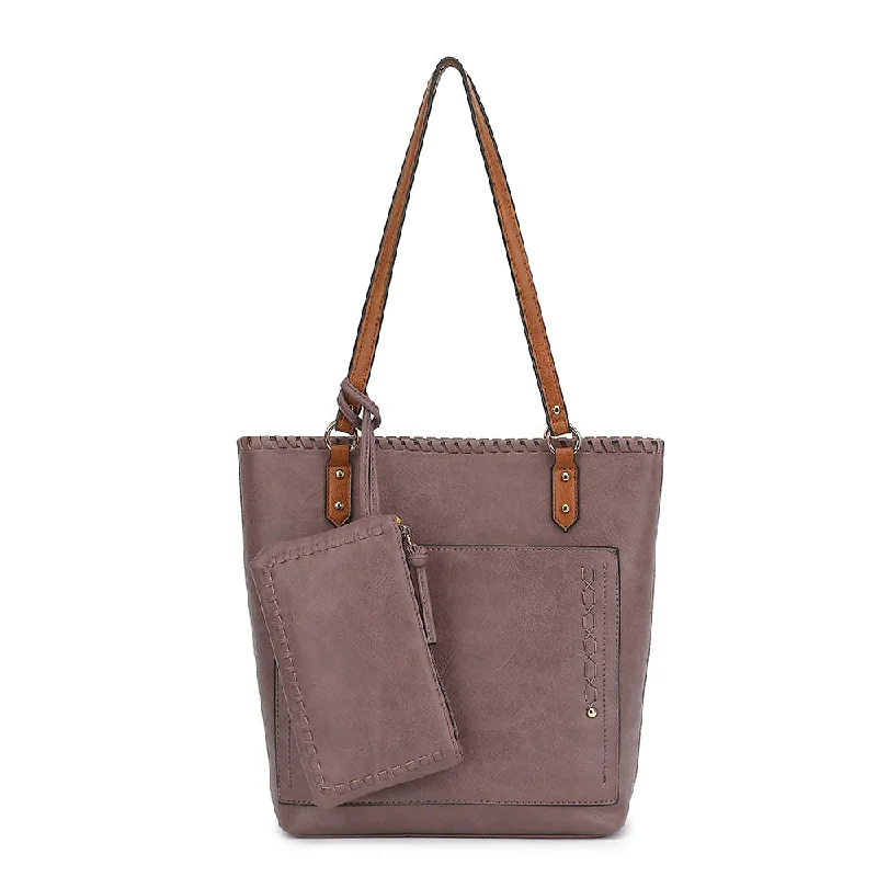 2 IN 1 WHIPSTITCH TOTE