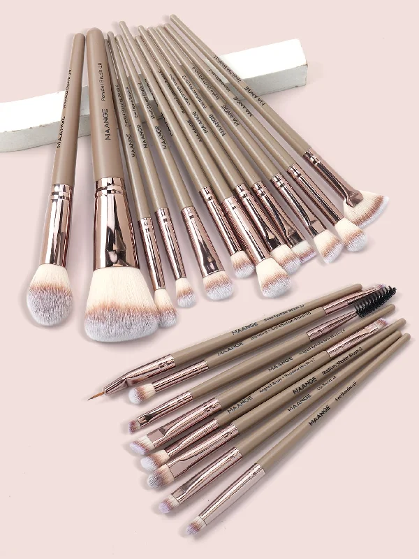 20pcs Professional Makeup Brush Set,Makeup Tools With Soft Brush Hair For Easy Carrying,Foundation Brush,Eye Shadow Brush,Eyebrow Brush,Concealer Brush,Contour Brush,Brush Set For Travel