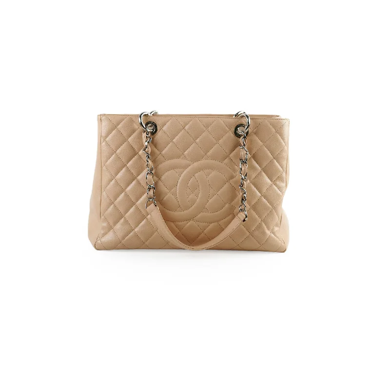 Chanel GST Caviar Beige Shoulder Bag- Series 13