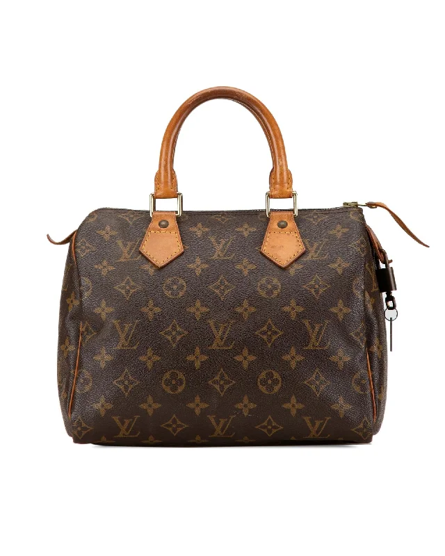 Monogram Canvas Speedy Bag with Vachetta Leather Handles