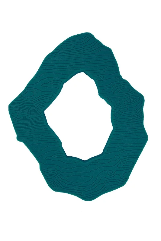 Eco-friendly 3D Printed Concentric Bangle in Dark Green