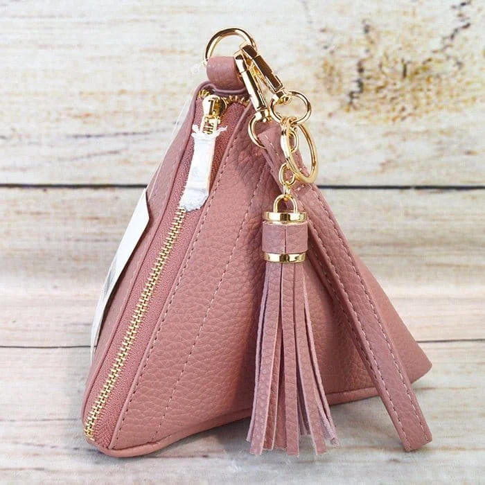 7092 Pyramid Wristlet w/ Tassel Keychain