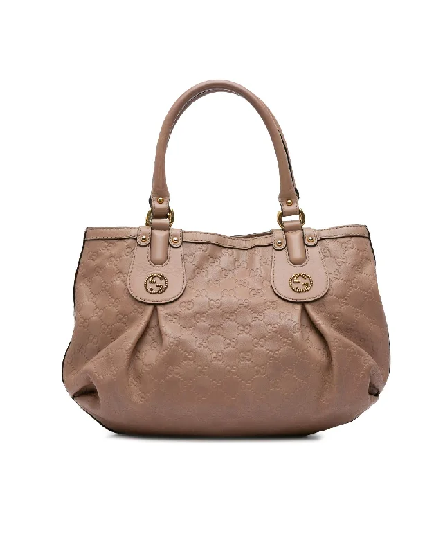 Embossed Leather Magnetic Handbag with Multiple Pockets