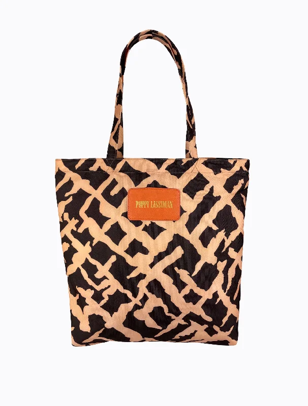 Baesique Tote - Cross Hatch Print