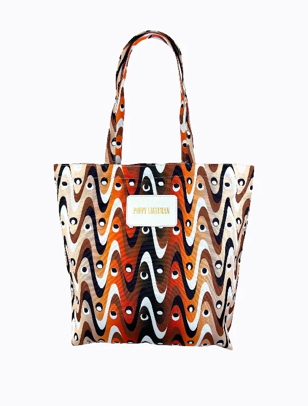 Baesique Tote - Squiggle Print