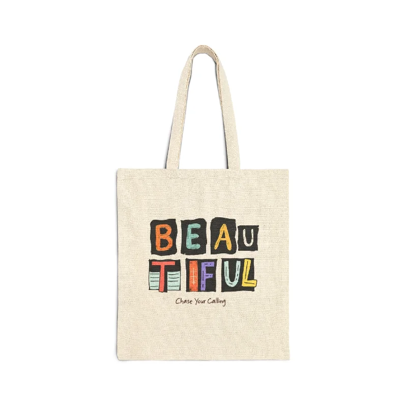 Beautiful Cotton Canvas Tote Bag  - EmpressKorea