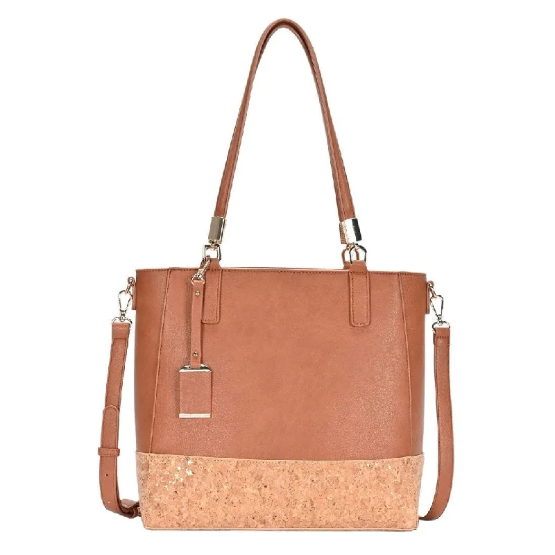 BGT84550 Monogrammable Cork Tote Bag