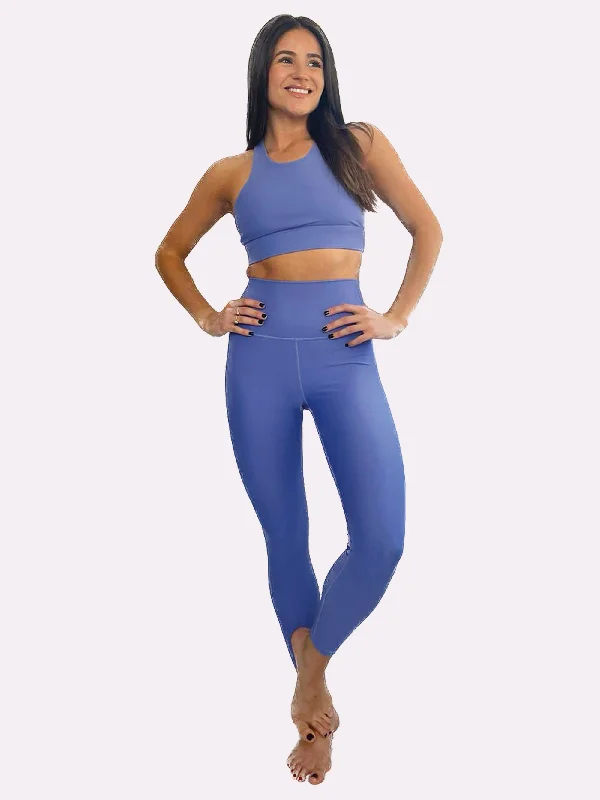 Sustainable Bluebell Leggings - The London Fit