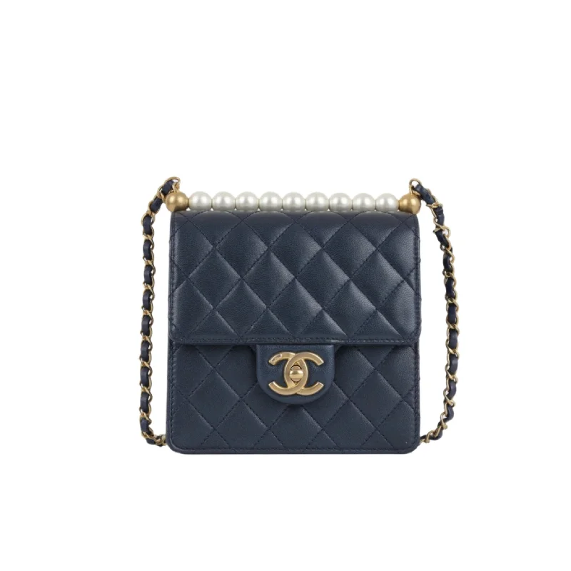 Chanel Vertical Pearl Flap Bag