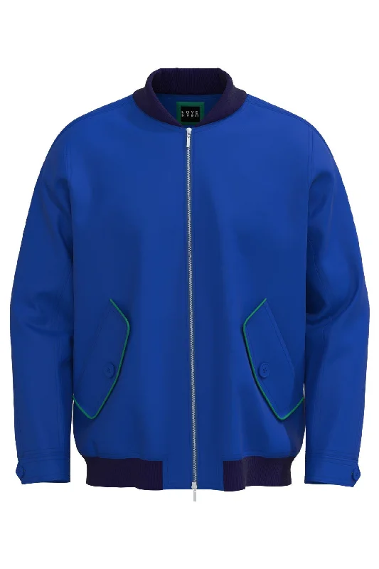 Eco-friendly Circular Bomber Jacket In Blue Pre-Order