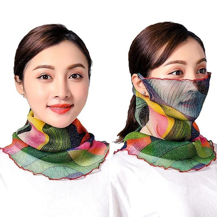 FFMASK 10pcs Assorted Sheer Fashion Face Covering w/ Ear Loops (10pcs)