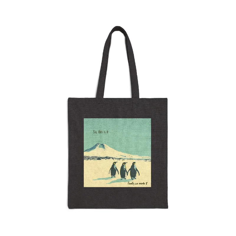 Finally we made it Cotton Canvas Tote Bag - EmpressKorea