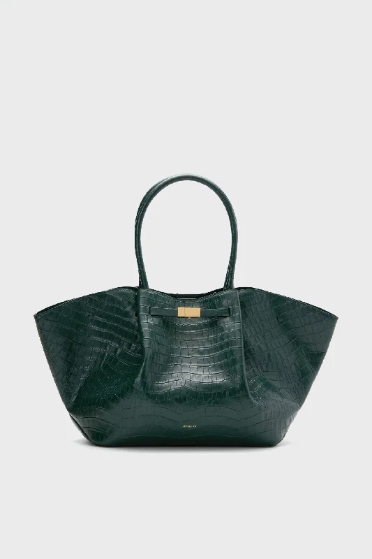 Forest Green Croc New York Bag