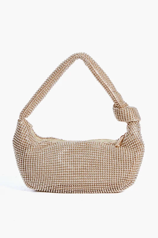 Gold Franka Ball Mesh Shoulder Bag