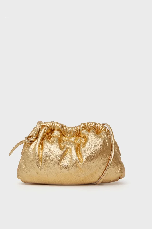 Gold Mini Cloud Clutch