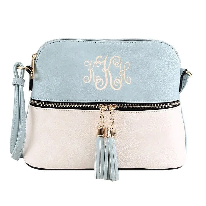 HY3031P  Monogrammable Fashion Crossbody Bag with Tassel