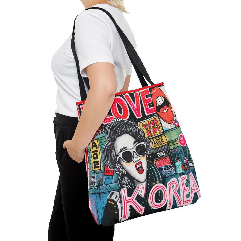 I love Korea Tote Bag (AOP) - EmpressKorea