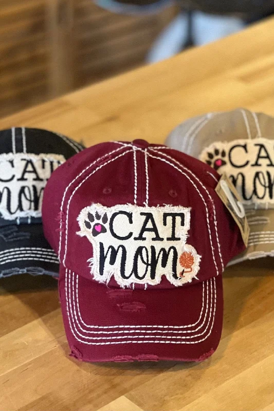 KBV1260 "Cat Mom" Vintage Wash Cap