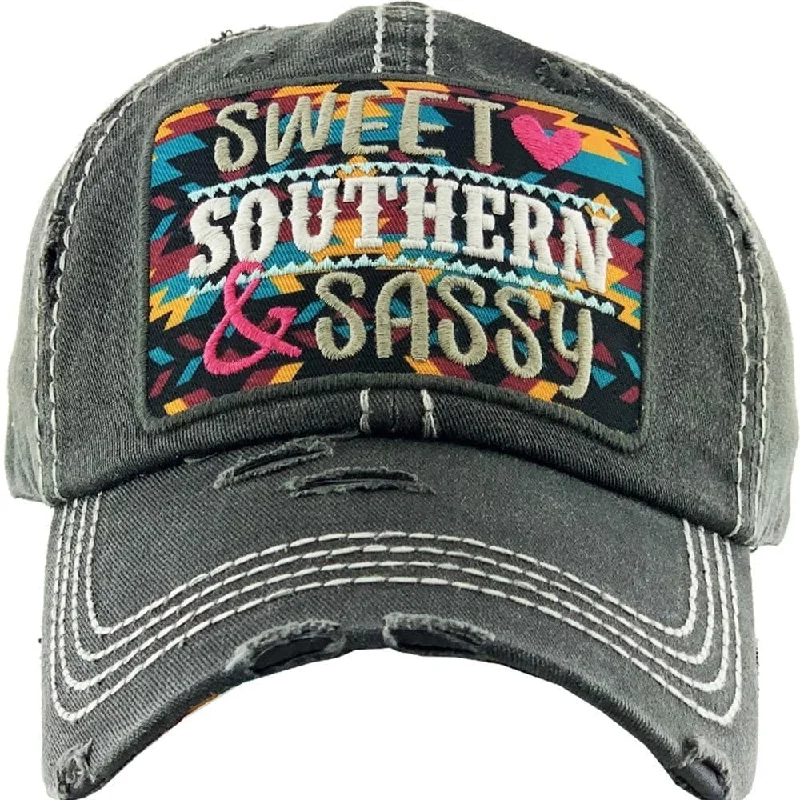 KBV1347 "Sweet Sassy Southern" Vintage Washed Baseball Cap