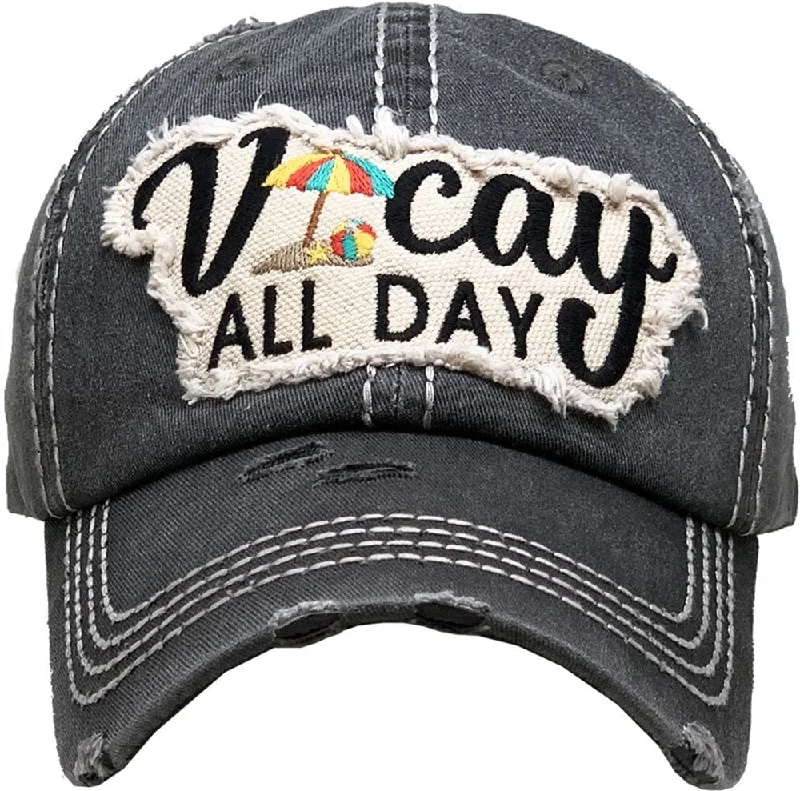 KBV1355 "Vacay All Day" Vintage Washed Baseball Cap