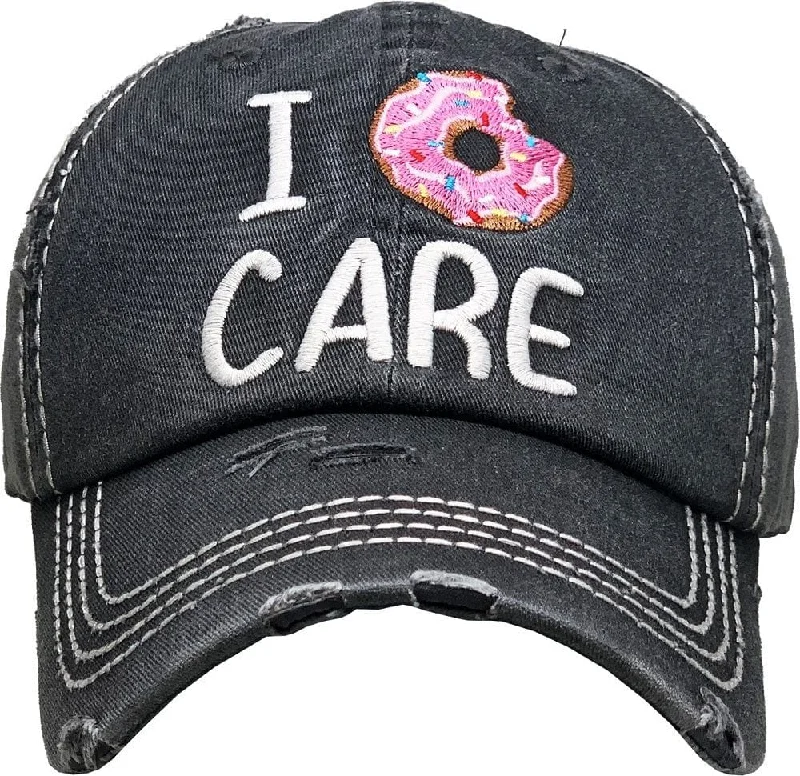 KBV1360 "I Don't Care" Vintage Washed Baseball Cap