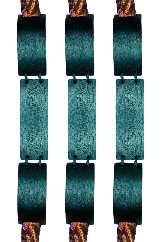 Sustainable Love Hero 3D Printed Linked Belt in Dark Green