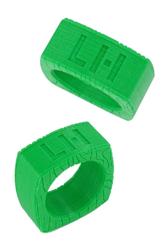 Sustainable Love Hero 3D Printed Logo Ring in Green