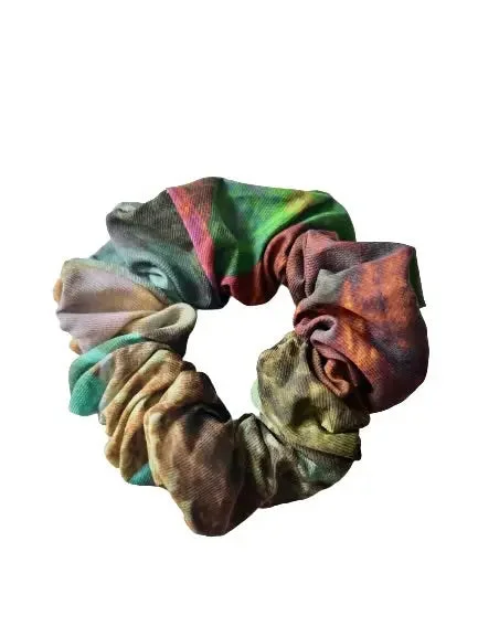 Sustainable Love Hero Scrunchie in Dark Nature Print