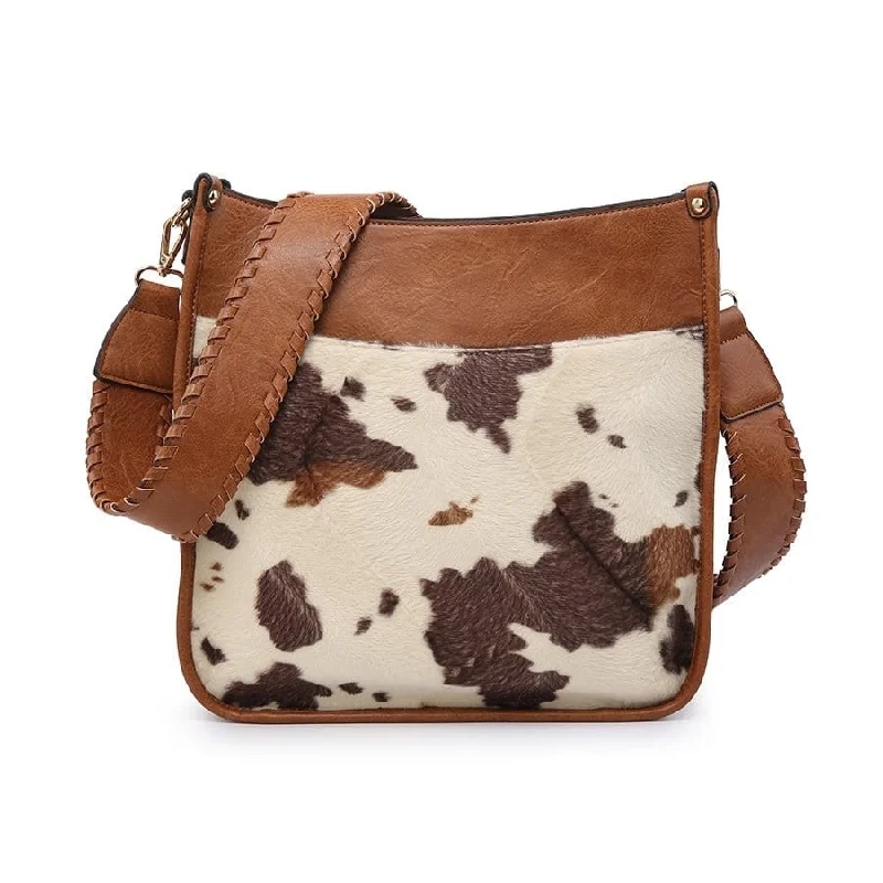 M1977COW Cow Hide Crossbody