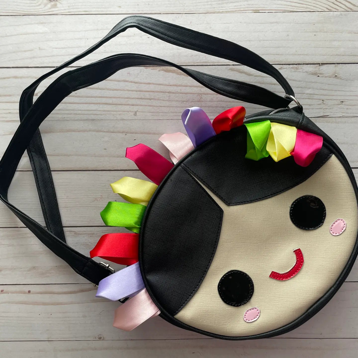 Mexican Doll Lele Kawaii Crossbody Faux Leather Purse