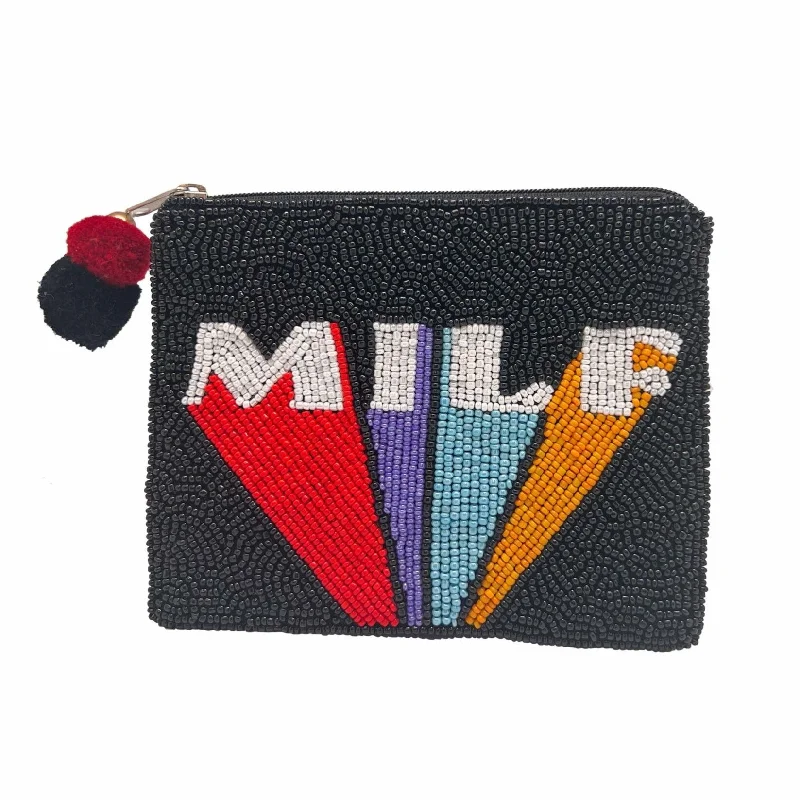 Milf Beaded Coin Purse