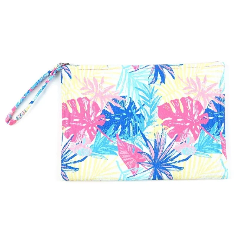 MP0118 Tropical Leaves Pouch/Make-up Bag