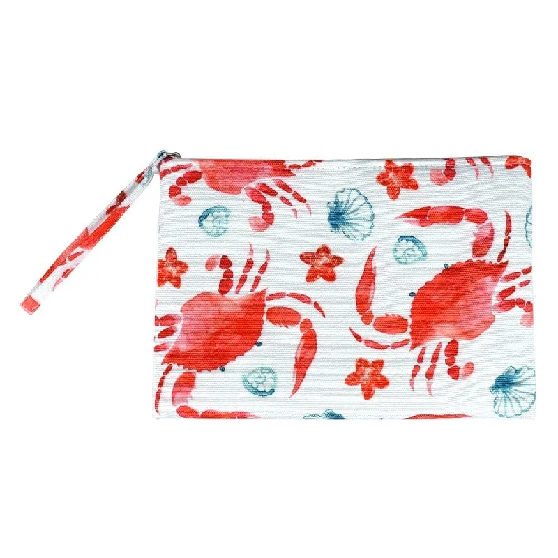 MP0123 Crab Watercolor Pouch/Make-up Bag