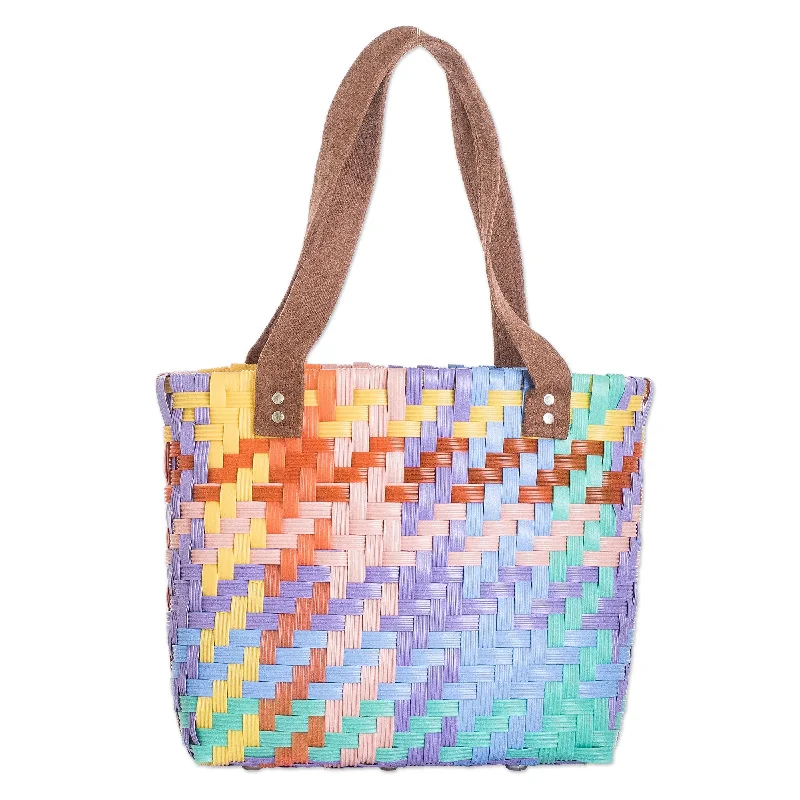 Multicolored Eco-Friendly Handwoven Tote - Summer Joy