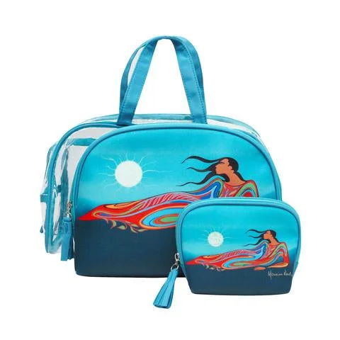 Native Fashion 3pc Cosmetic Bag Set - Mother Earth (6164)