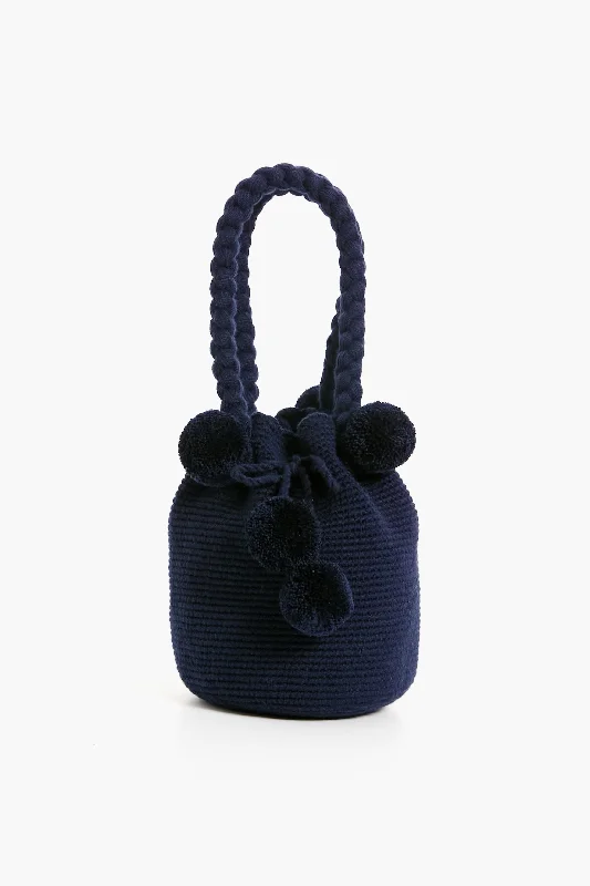 Navy Mini Tassel Bag