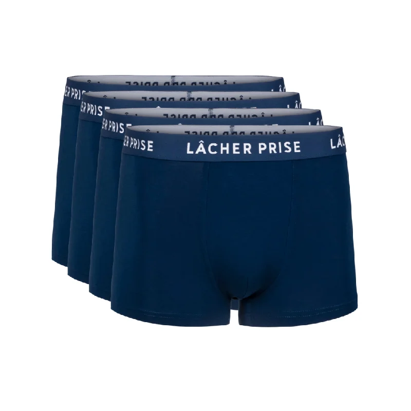 Eco-friendly NEW Stratus Unisex Boxer Brief PACK OF 4 - Blue