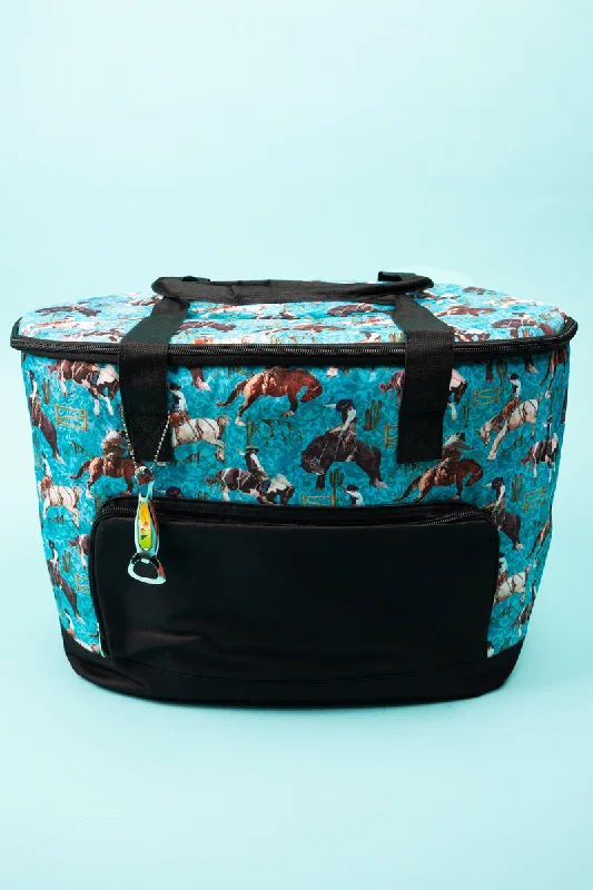 Blue Ridge Rodeo and Black Cooler Tote with Lid