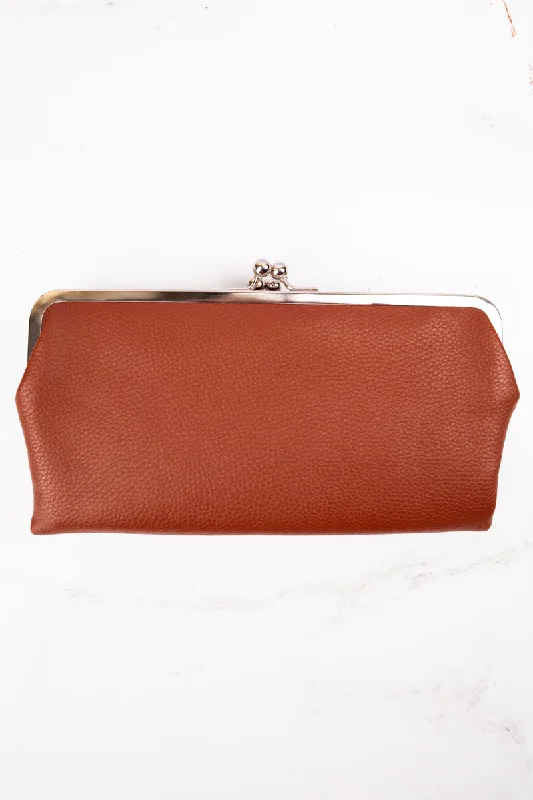 Twice as Nice Clutch Wallet in Brown