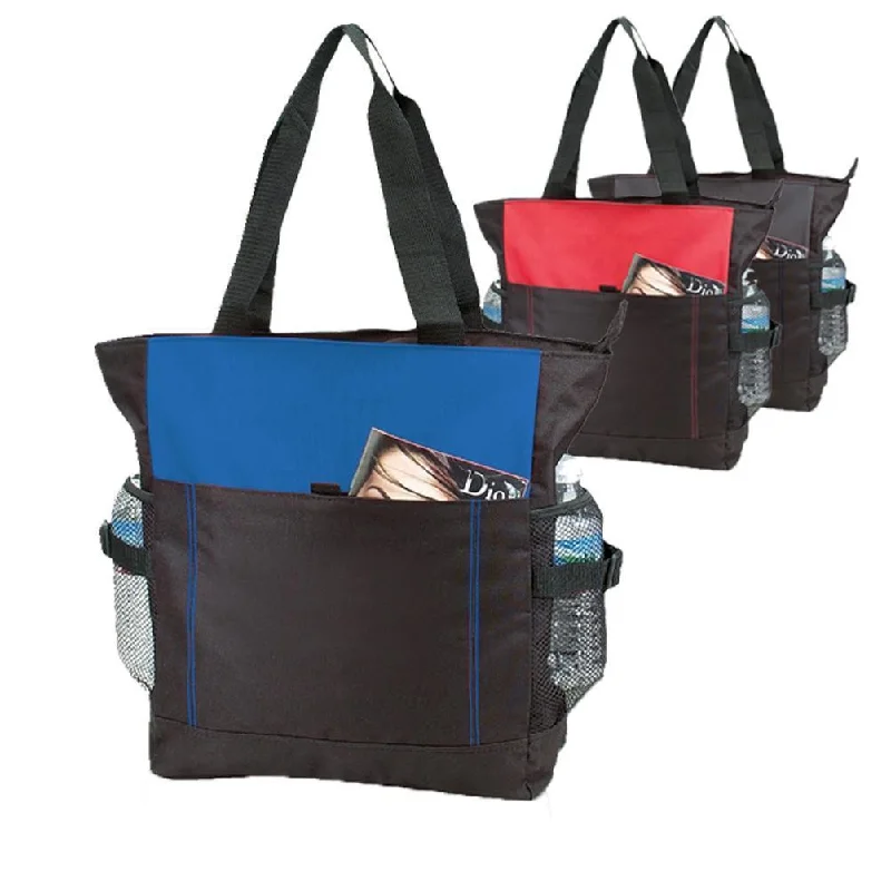 Polyester Daily Zipper Tote Bag