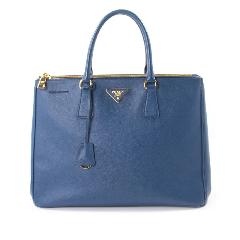 Prada Saffiano Lux Double-Zip Tote Bag