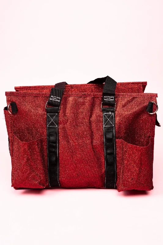 Red Glitz & Glam Get Organized Tote