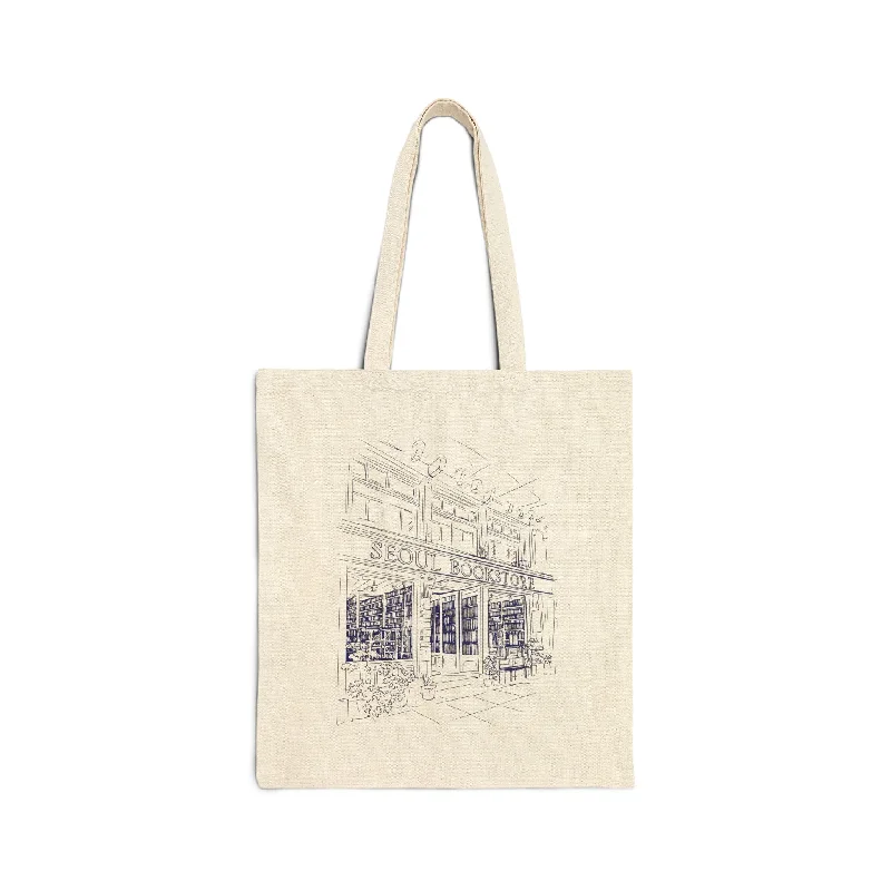 Seoul Bookstore Cotton Canvas Tote Bag - EmpressKorea