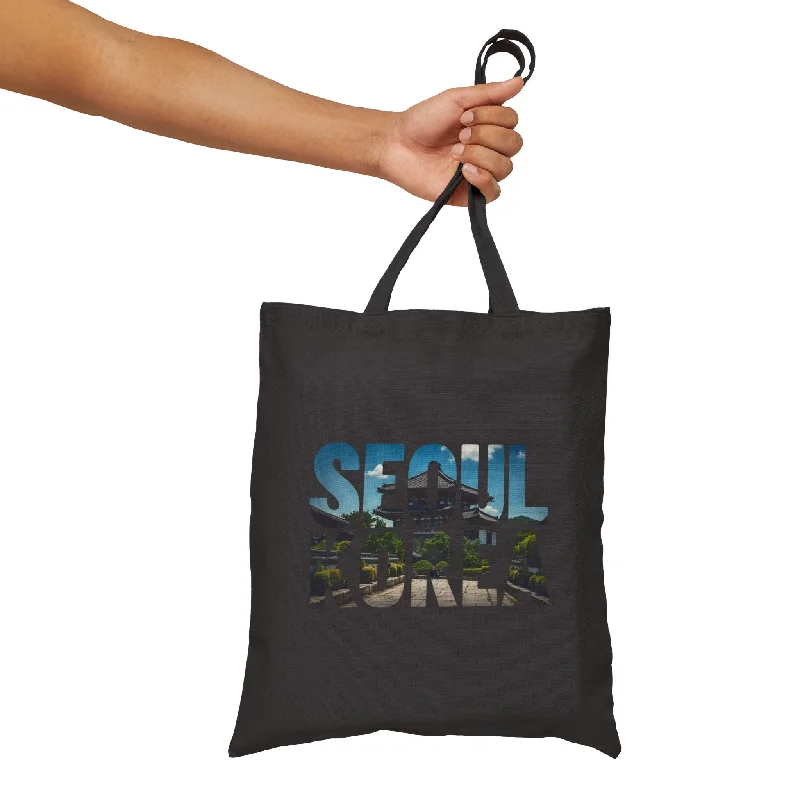 SEOUL KOREA Cotton Canvas Tote Bag - EmpressKorea