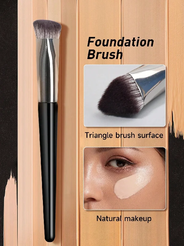 Soft Makeup Brush, Black Triangle Foundation Brush, Concealer Brush, Detail Brush, BB Cream Brush, Isolation Brush, Cover Dark Circles, Eye Bags, Acne Marks, Freckles, Portable Makeup Brush