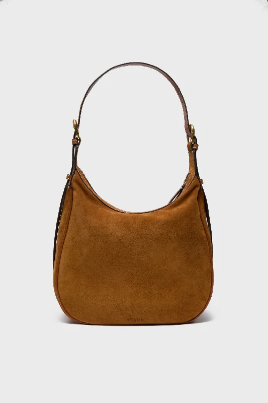 Tan Suede Pine Hobo