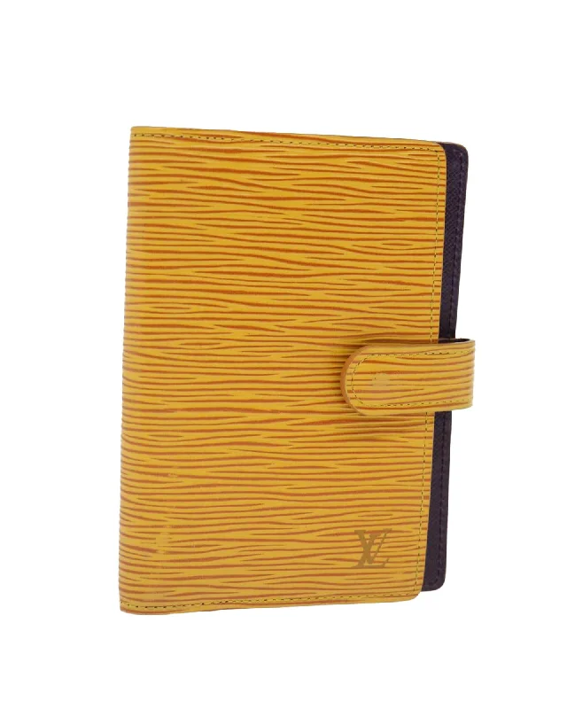 Yellow Epi Leather Day Planner Cover with Accessories - Rank C